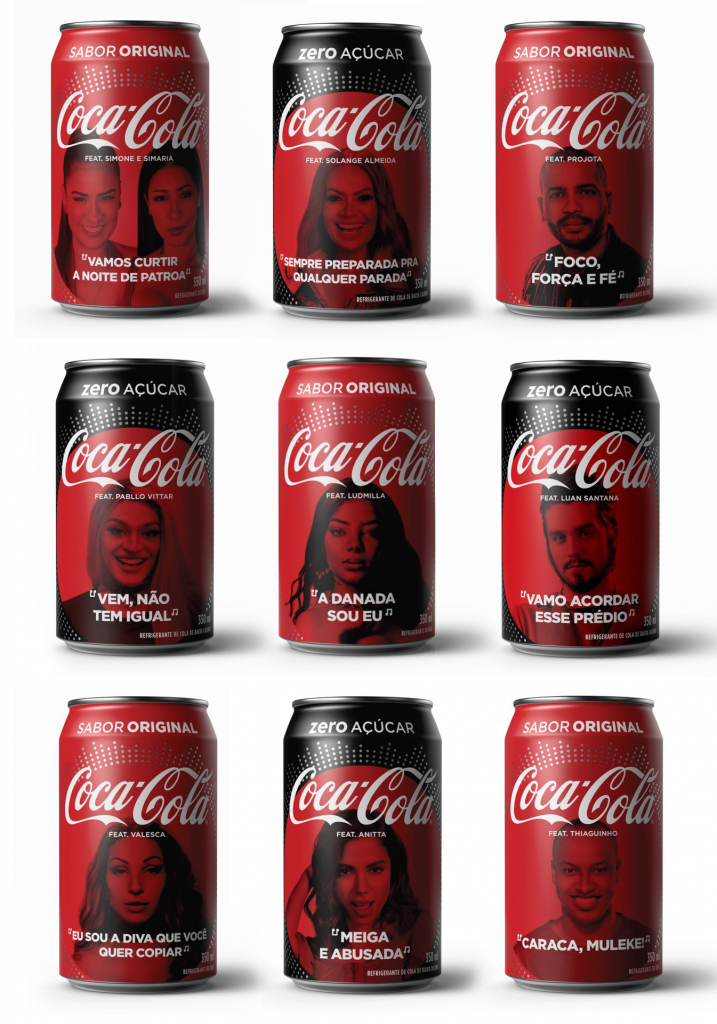 CocaCola lança latas com artistas para promoção de verão  Portal da